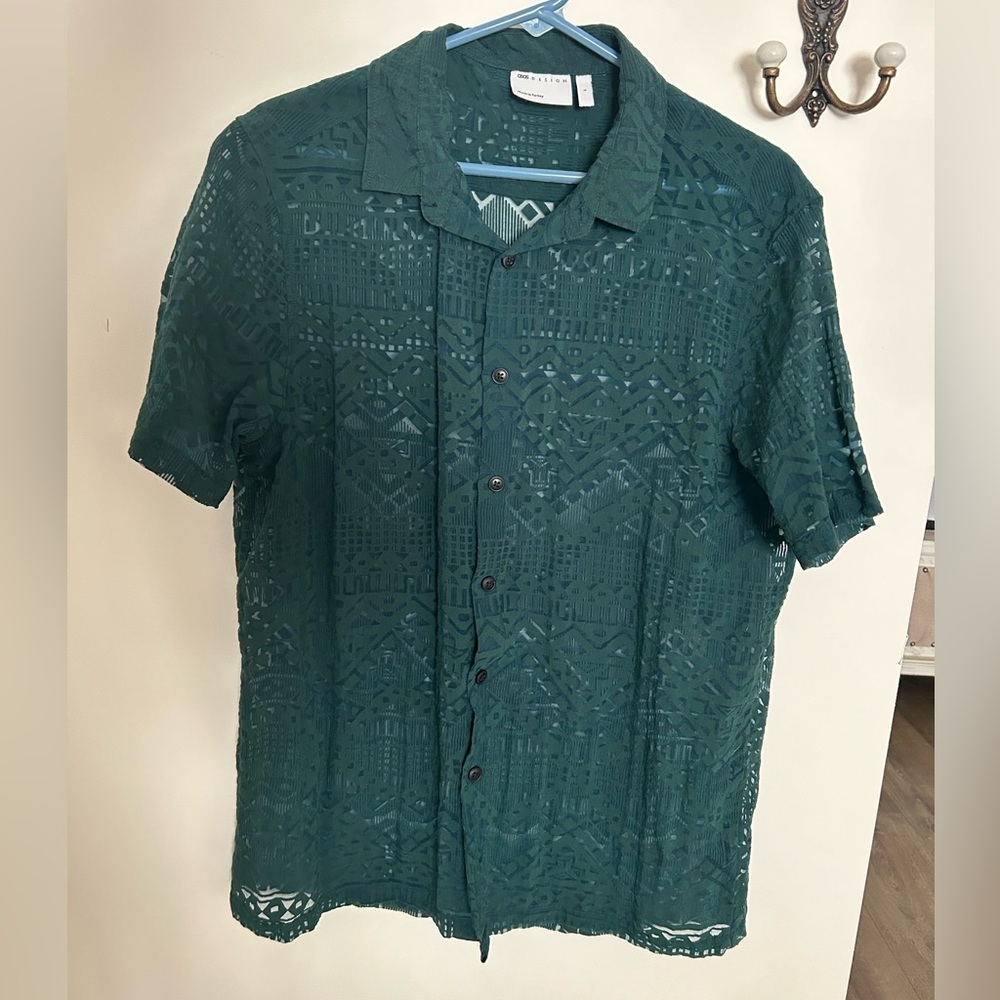ASOS Green Short Sleeve Shirt